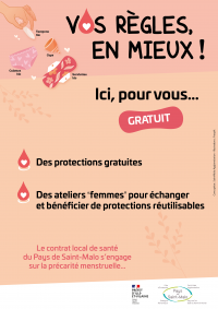 Affiche STOP Précarité Menstruelle