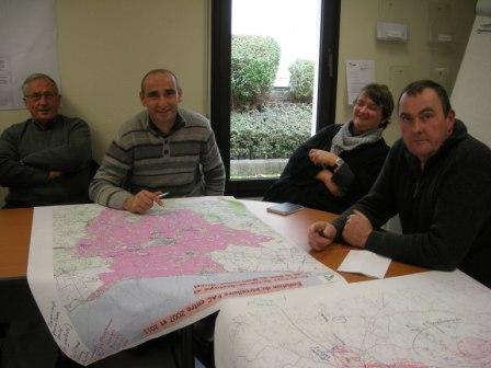 Photo de la réunion intercommunale organisée à Dol de Bretagne dans le cadre de l'étude agricole